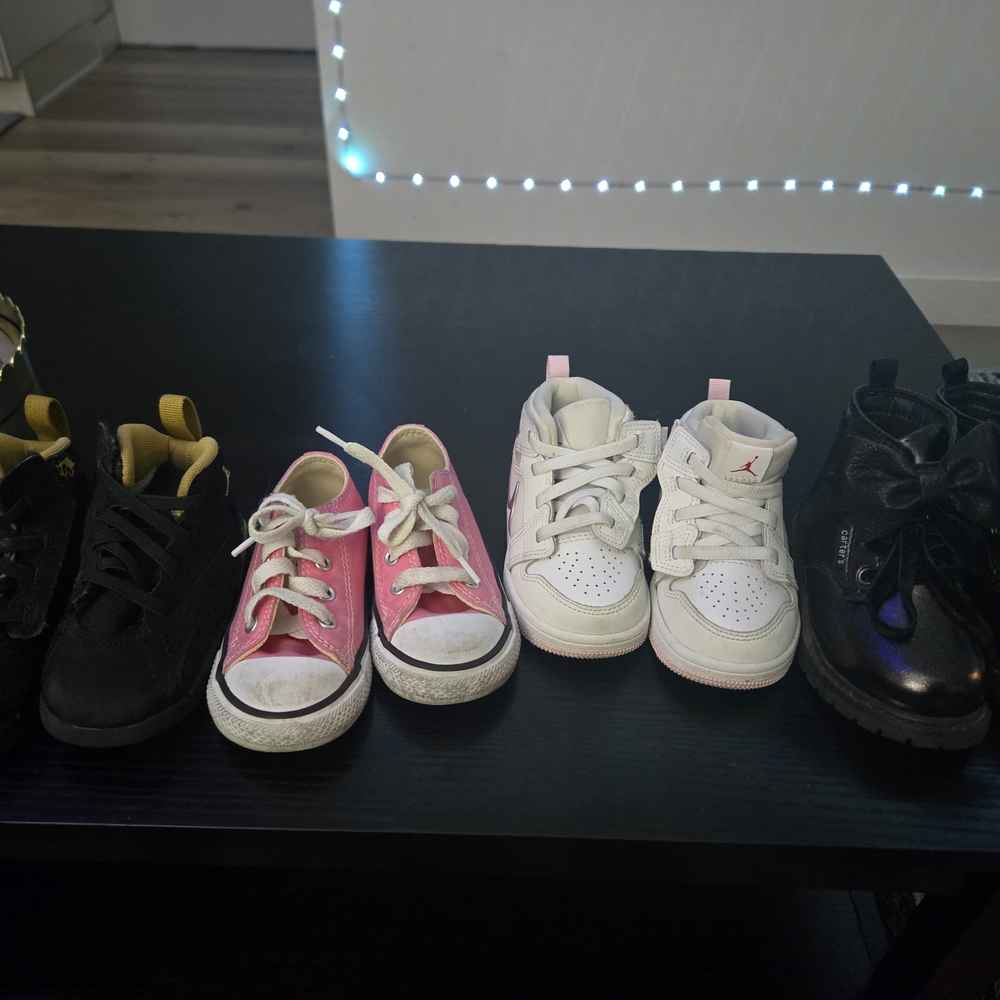Size 5c And 6c Jordans, Chucks, And Carters Boots